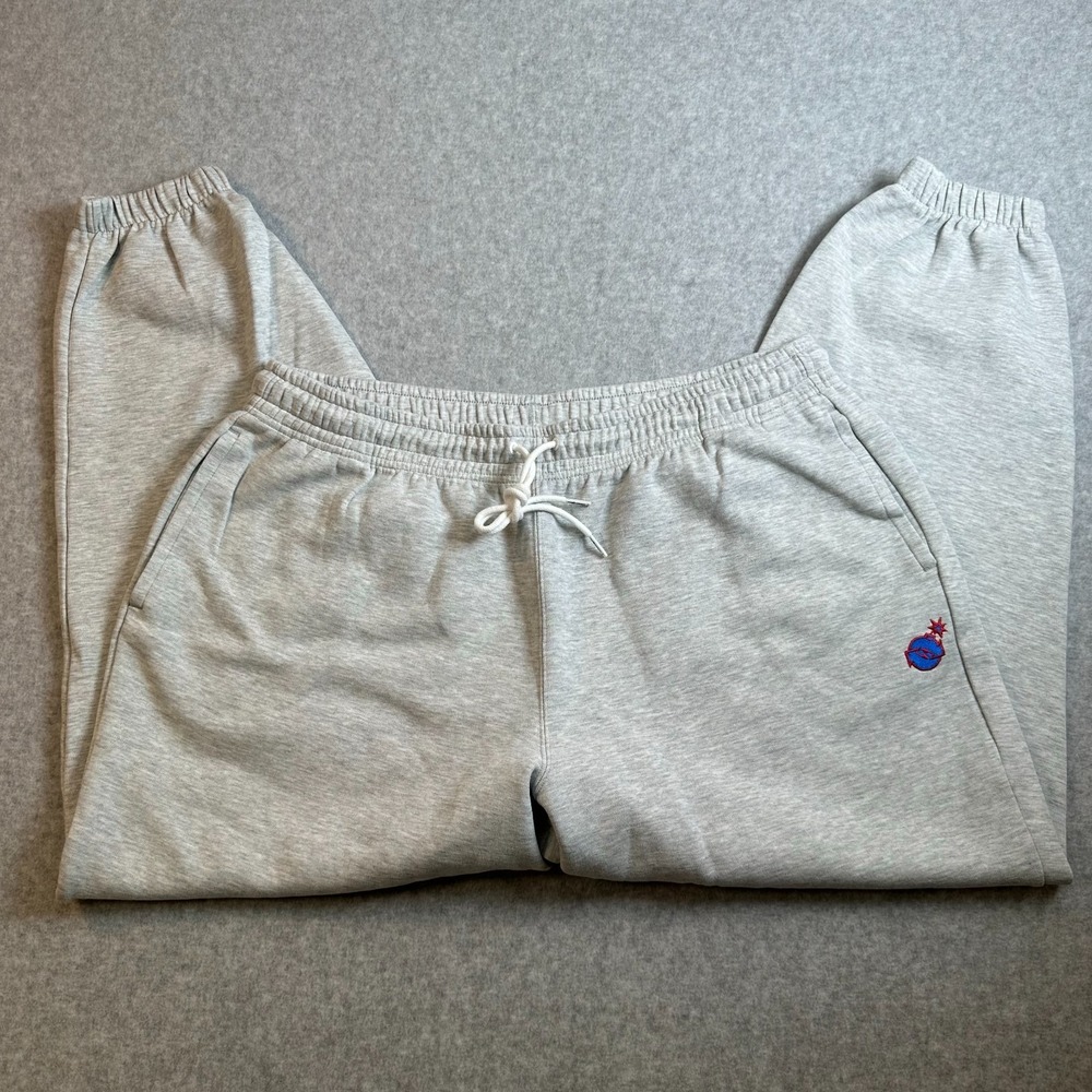 Puma x The Hundreds Sweatpants Mens XL Gray Embroidered Logo Joggers 598316 04